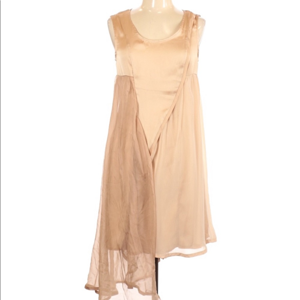 BLACK Casual Nude Dress